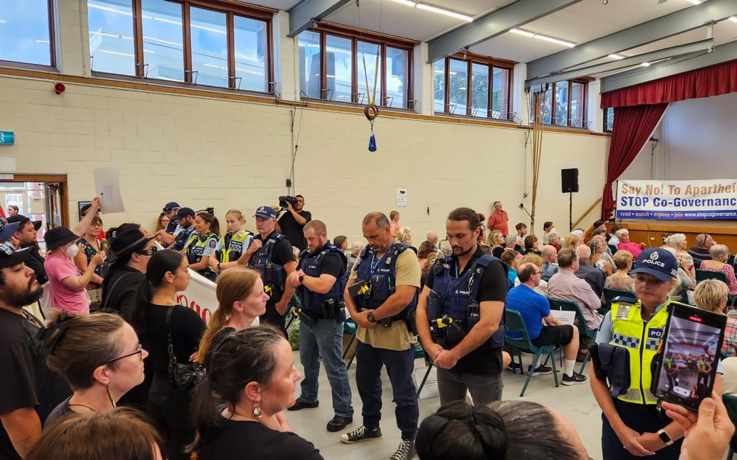 Stop Co-Governance event in Ōrewa. Photo: Supplied