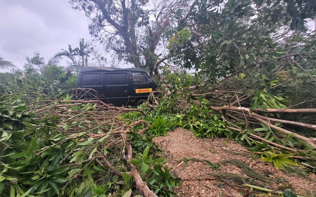 Port Vila-based journalist Dan McGarry has a big clean-up on his hands after the cyclones. Photo:...