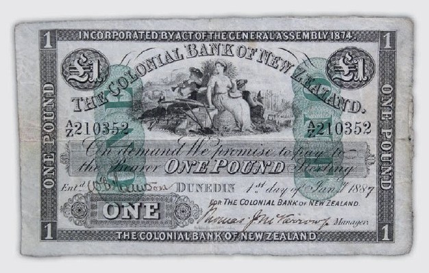 Collectors are clamouring to get their hands on this extremely rare 1887 Colonial Bank of New...