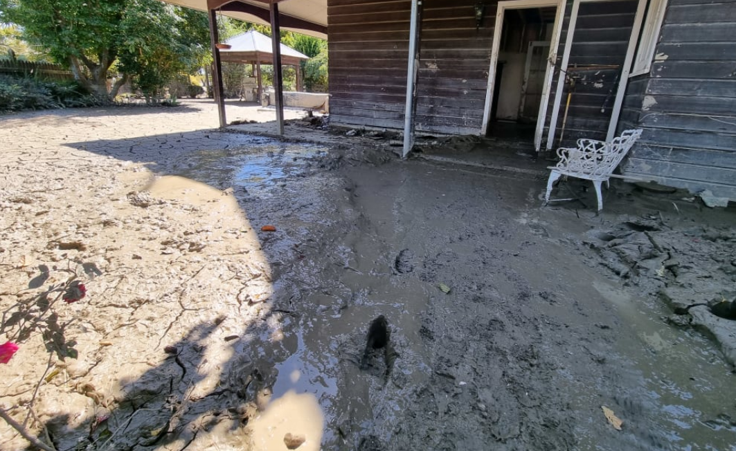 A damaged property in Pakowhai. Photo: RNZ 