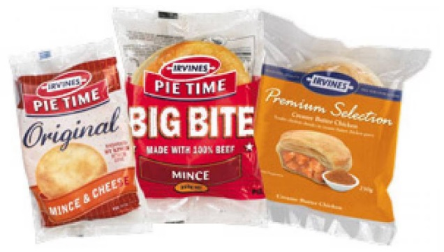 Irvines and MacKenzie pies are being discontinued from June. Photo: Supplied