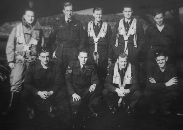 Arthur Joplin's wartime crew. Photo: Supplied