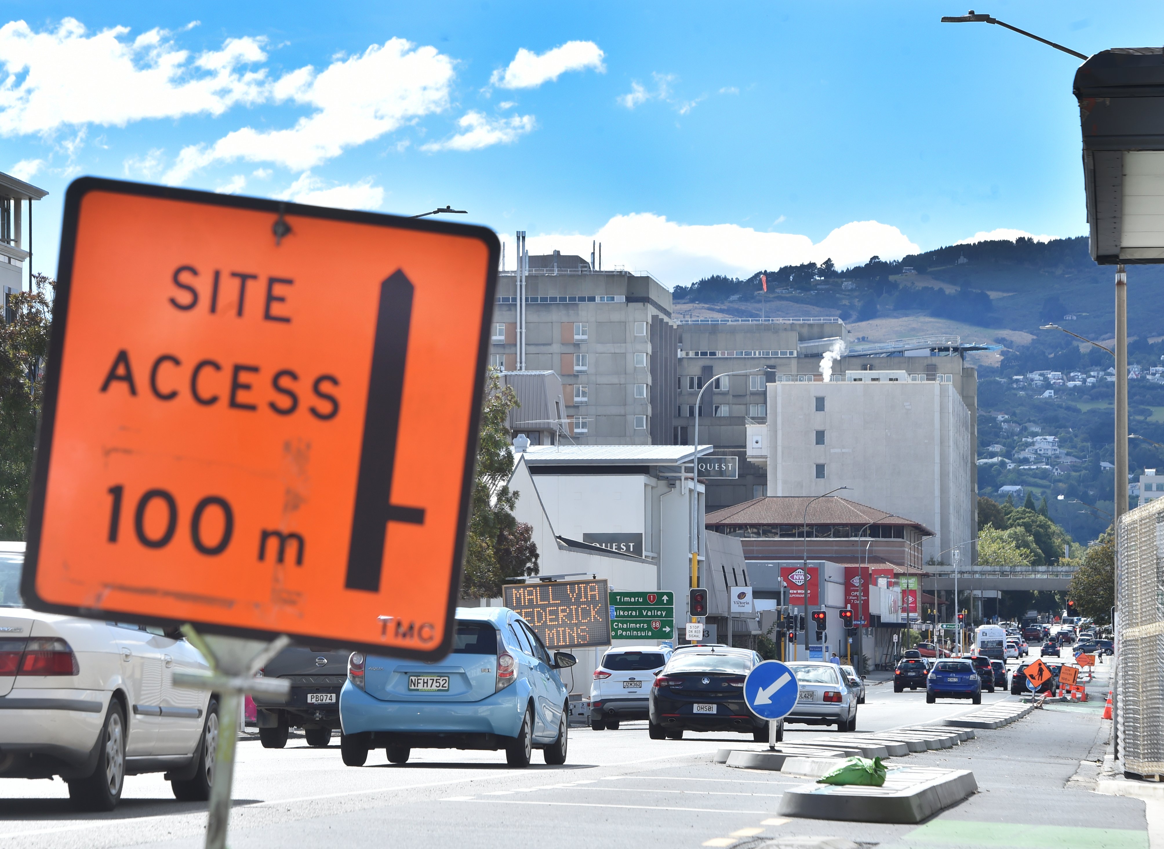 Cumberland St, where traffic heads north in central Dunedin, is set to remain a one-way route....