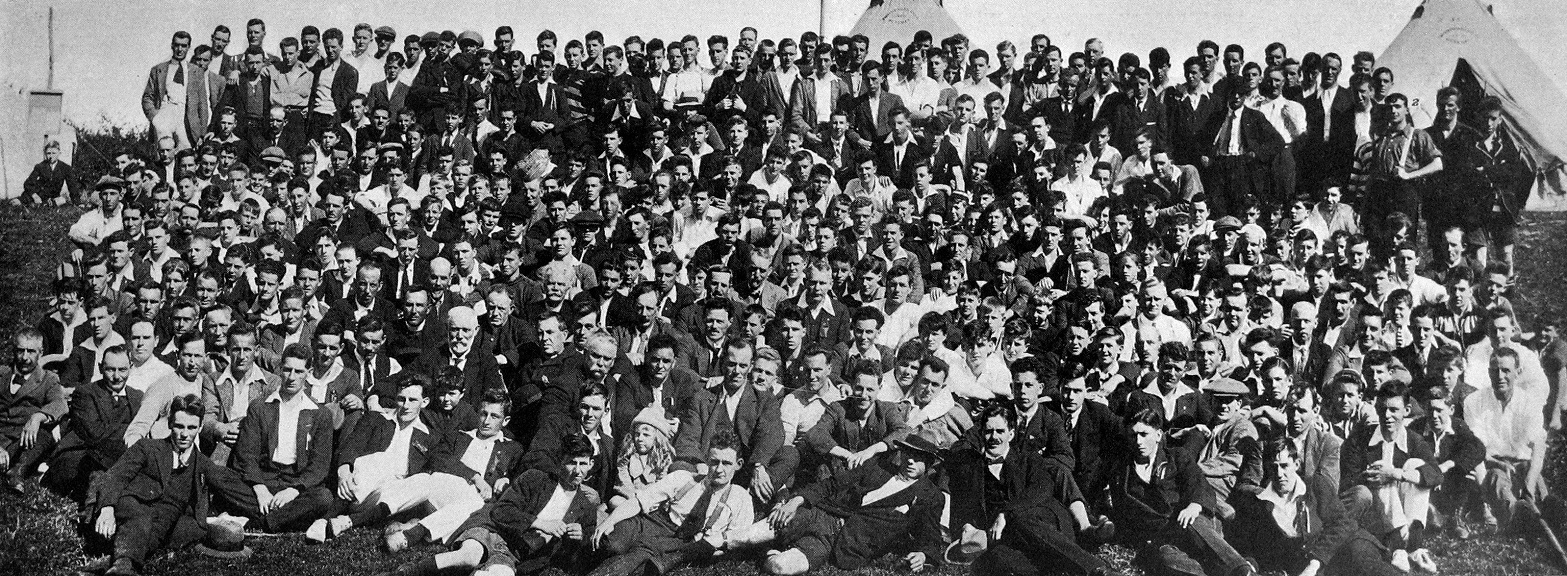 Presbyterian Bible Class Union's 21st annual camp at Whare Flat, North Taieri, at Easter, 1923. —...