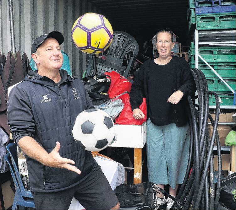 On offer . . . Swannanoa School Deputy Principal Felicity Upjohn watches as the Swannanoa Country...