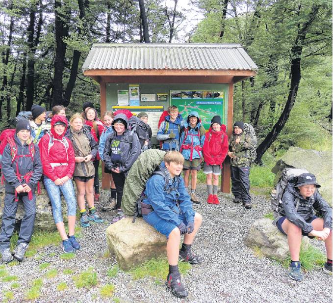 First challenge . ..  An overnight tramp to Woolshed Hut in the Mt Somers area. PHOTO: SUPPLIED