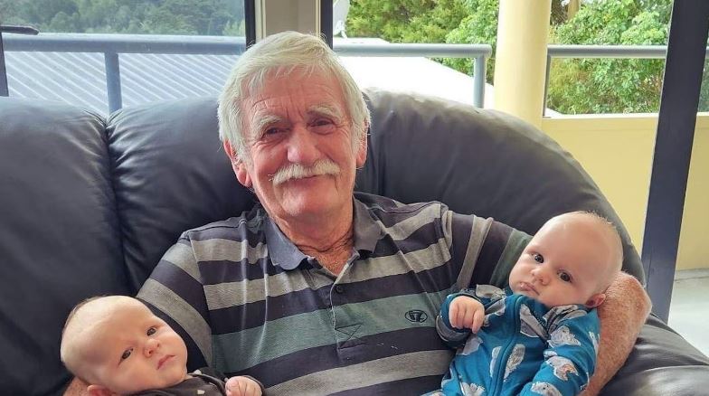 Russell ferry owner and skipper Bill Elliott with two of his grandchildren. Photo: supplied