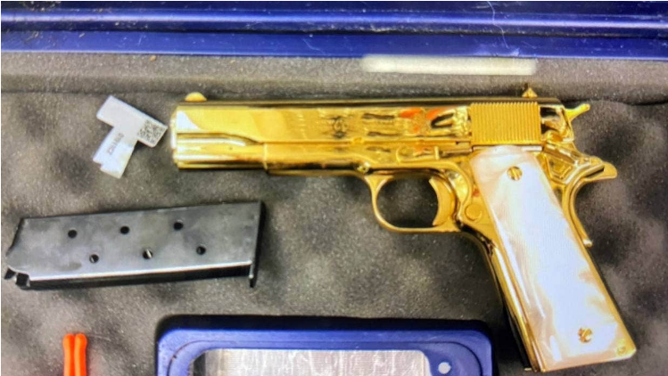 The woman was travelling from Los Angeles to Sydney when the gun was found. Photo: Australian...