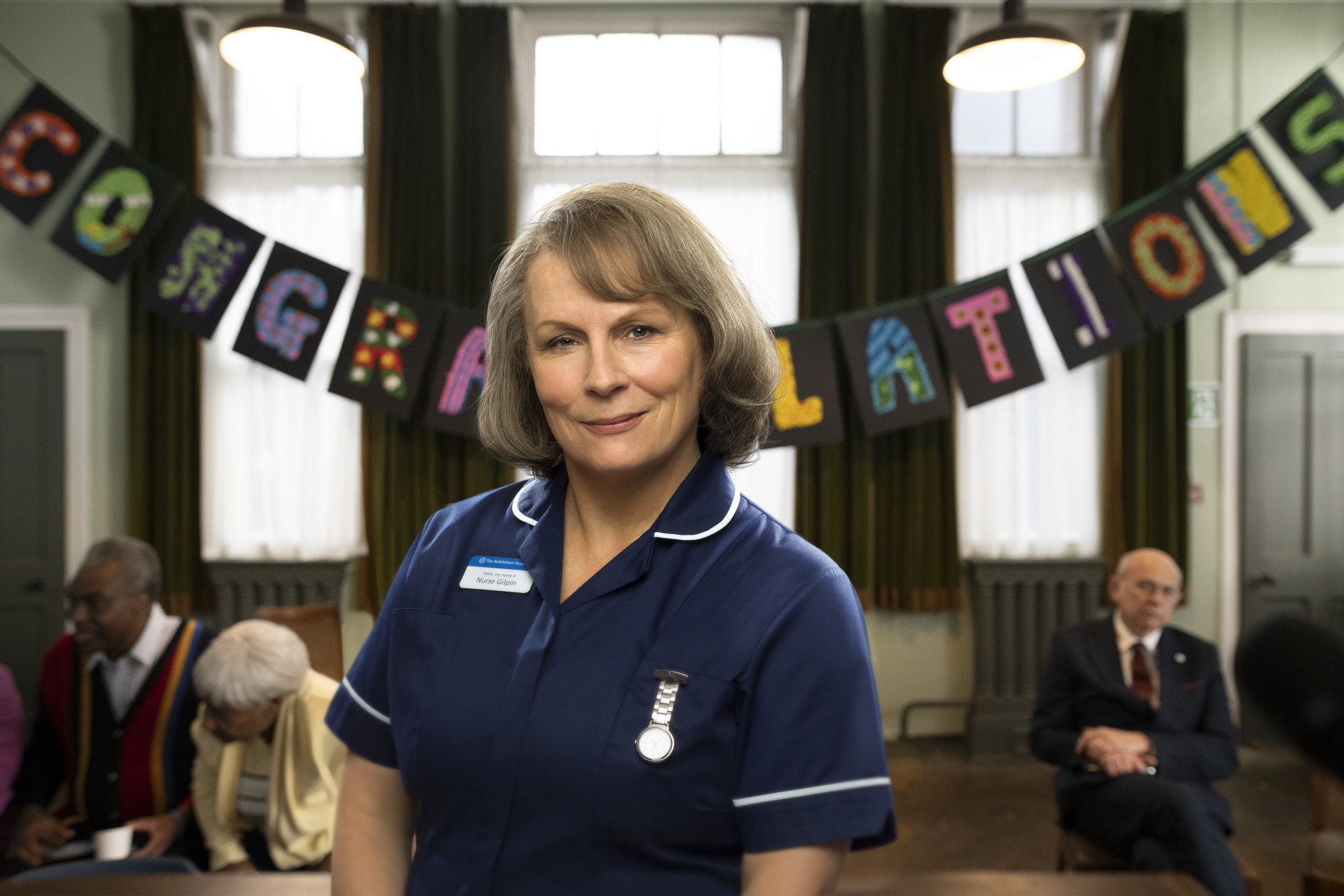 Jennifer Saunders as Sister Gilpin in Allelujah. Photo: Transmission Films