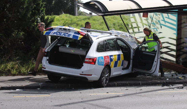 The crash happened while police were investigating a vehicle in the Mt Albert area. Photo: NZ Herald