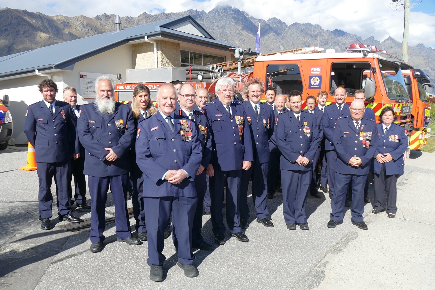 Members of the Wakatipu’s volunteer fire brigades, including former Queenstown Volunteer Fire...