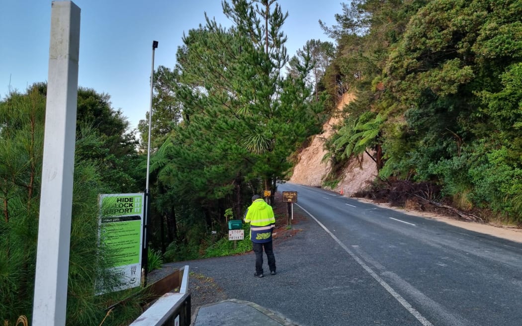 Police were at the scene on Wednesday morning. Photo: RNZ