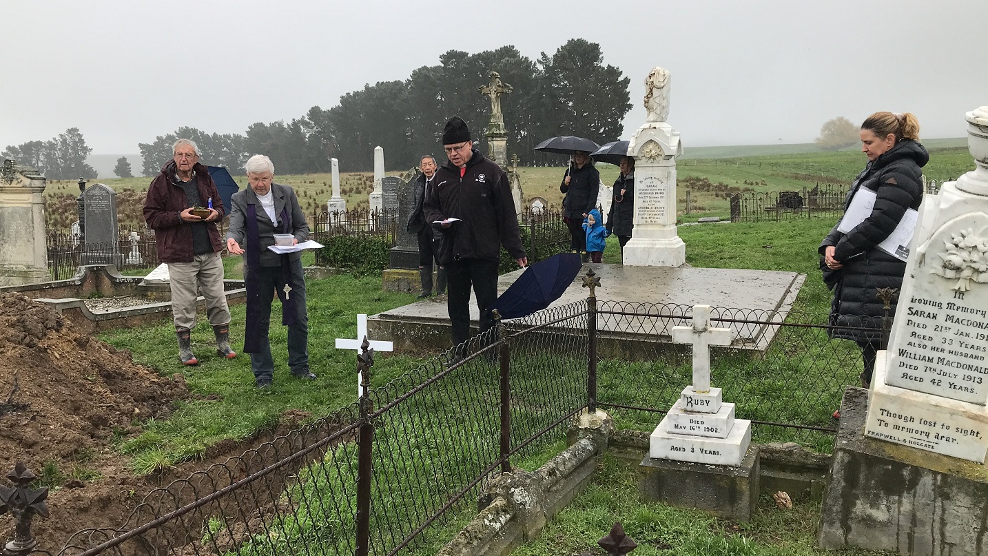 Lionel Sinnamon (left), Rev Penny Sinnamon (both Omakau), Rev Craig Smith (Alexandra) and...