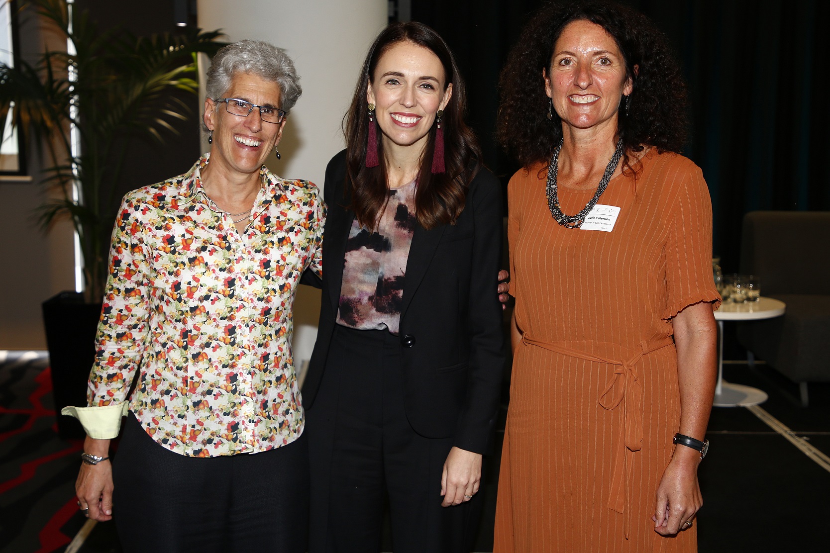 Julie Paterson (right), pictured with fellow Women in Sport Aotearoa co-founder Sarah Leberman ...