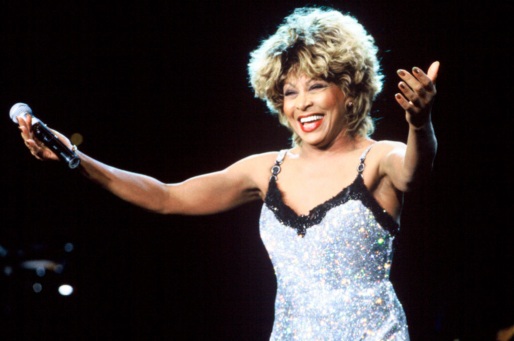 Tina Turner performs at Shoreline Amphitheatre in Mountain View California in May 1997 . Photo: Getty Images