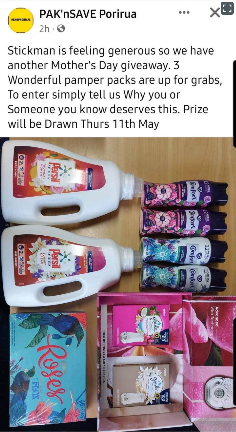 The original giveaway post. Photo: Pak'nSave Porirua