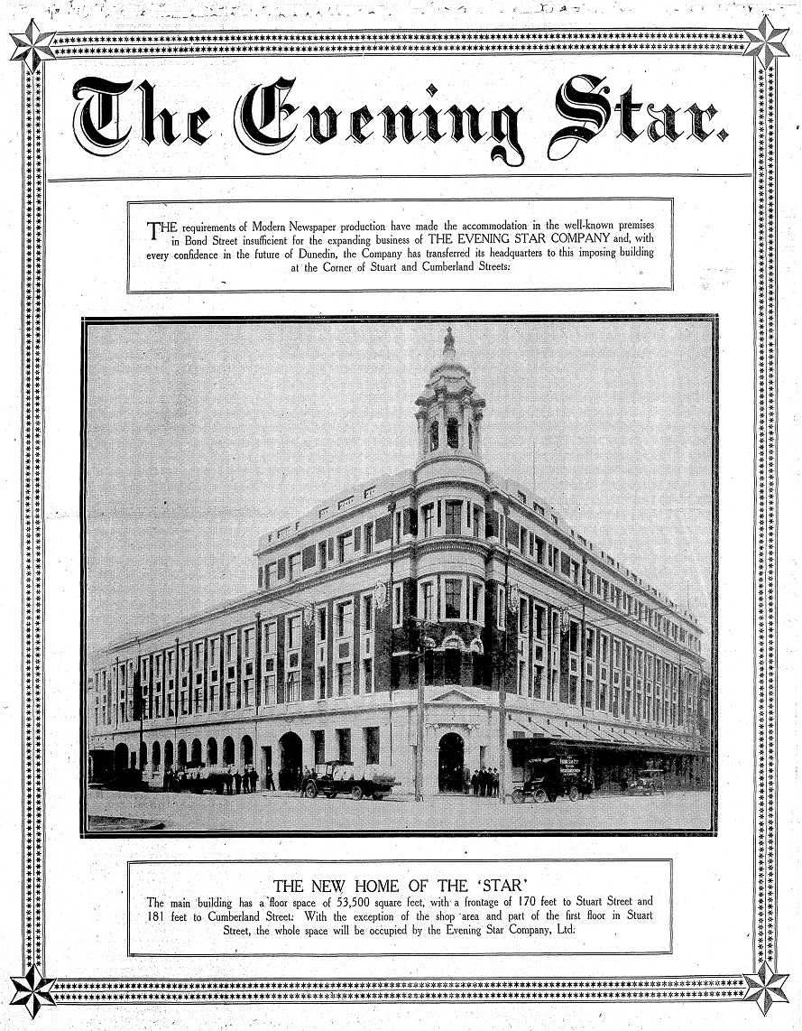 The Star ran a seven-page feature when it moved into new premises in December 1928.