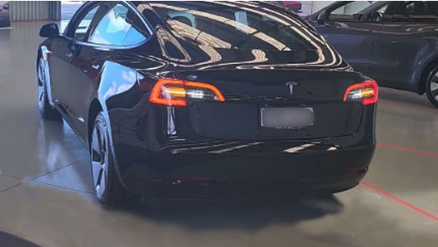 Tesla has made six attempts to fix damaged paint on the new Model 3 and has failed. Photo: Supplied