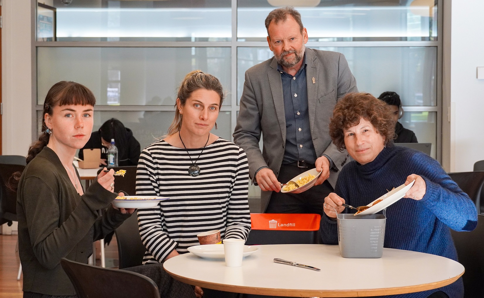 Food Waste Innovation Otago team members (from left) manager Grace Clare and co-directors Prof...