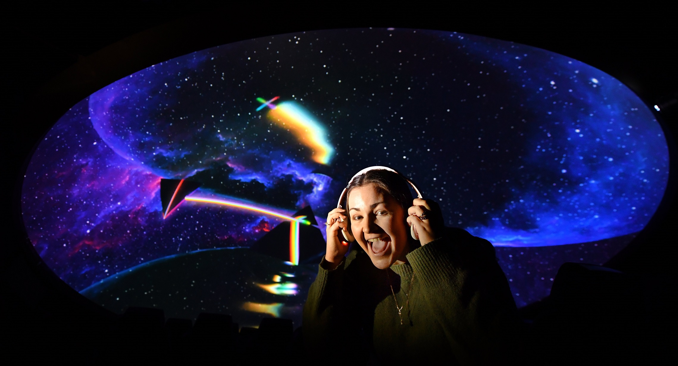 Otago Museum event manager Rachel MacJeff in the Perpetual Guardian Planetarium, where the Pink...