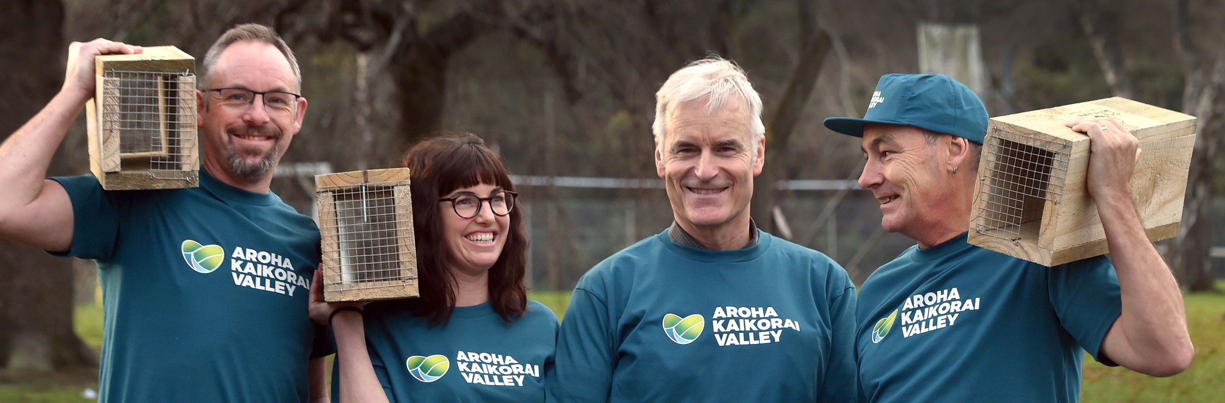 Aroha Kaikorai Valley Trust trustees (from left) Bob Brown, Sarah Moffitt, Simon McMillan and...