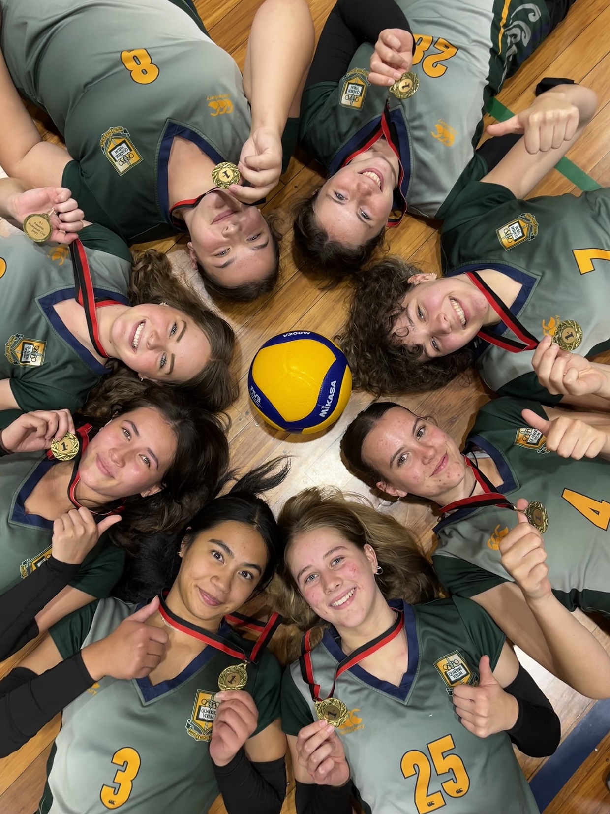 The Bayfield senior A girls volleyball team. Photo: supplied