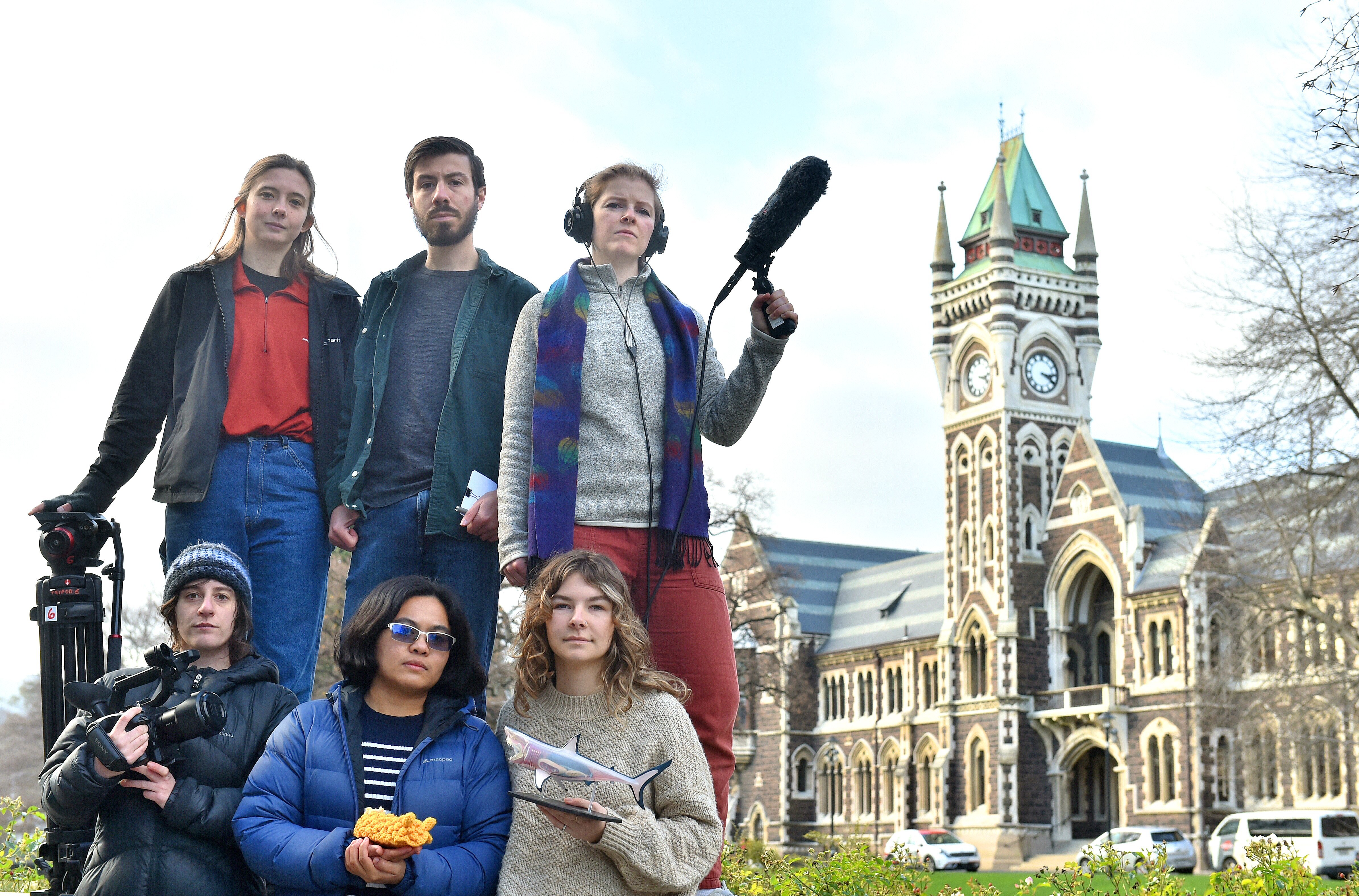 Protesting cuts to the University of Otago’s science communication department are students ...