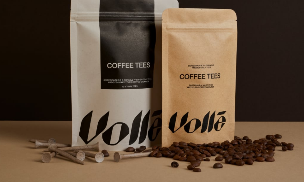 The tees come in a bag designed to look like a coffee packet. Photo: Supplied