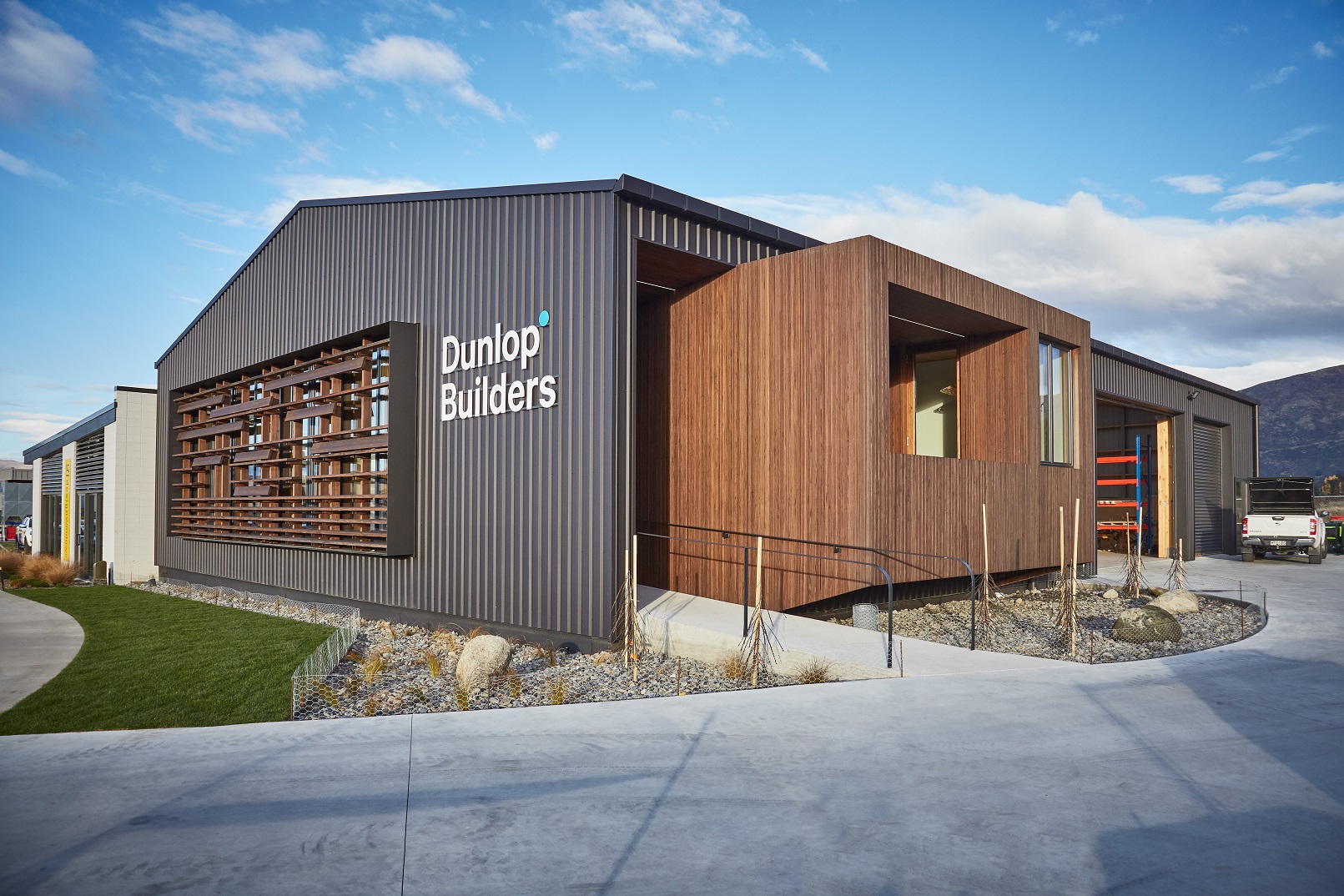 The new energy-generating Dunlop Hub is New Zealand’s first Passive House Plus certified office....