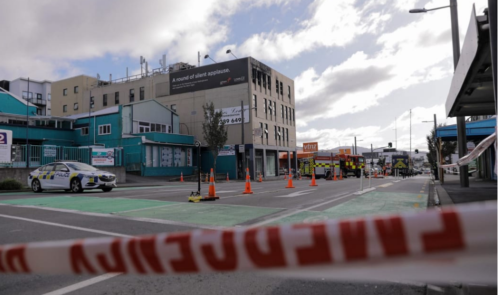 The Wellington boarding house was severely damaged in the May fire. Photo: RNZ 