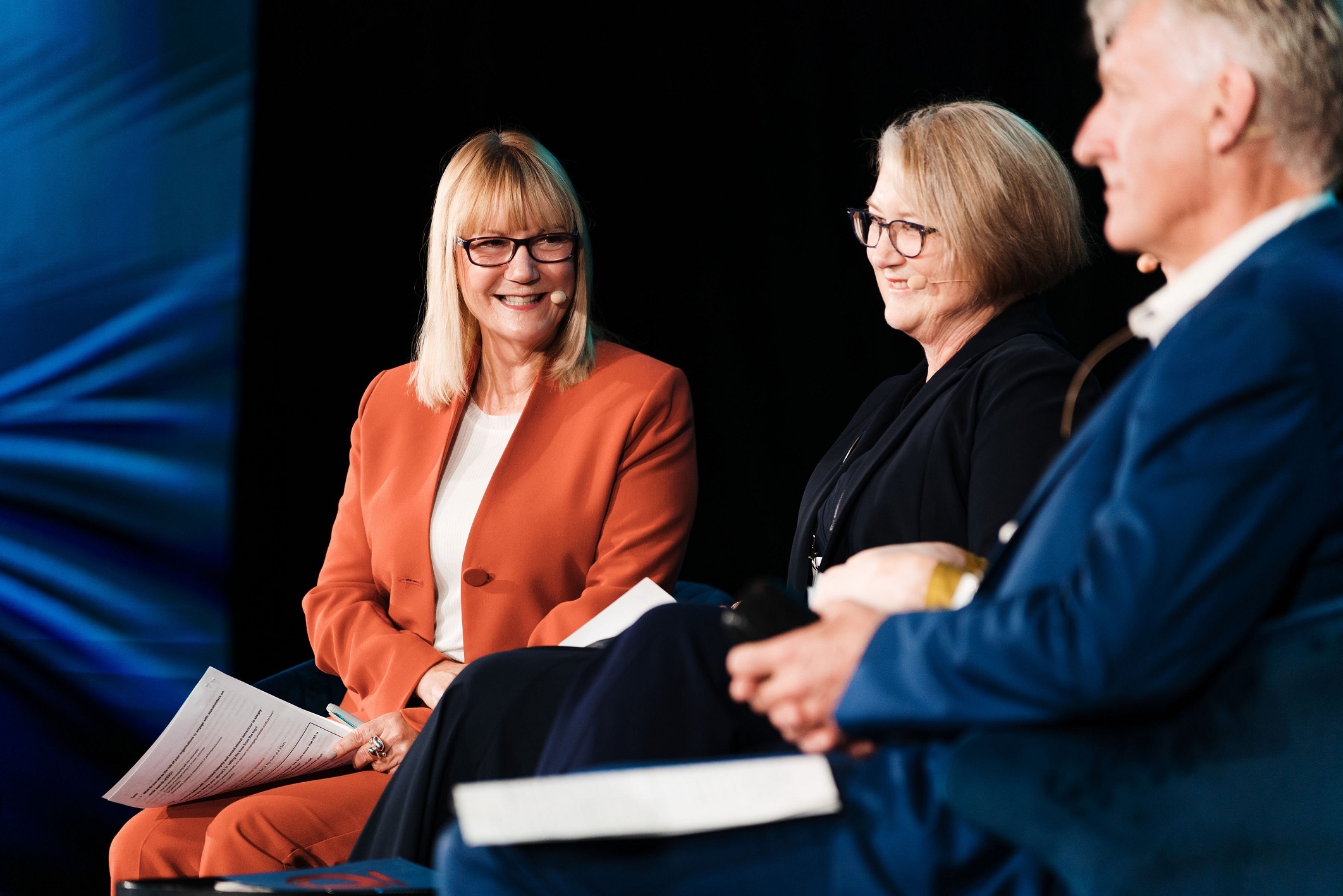 Institute of Directors' national council president Jackie Lloyd (left), with Dr Helen Anderson ...