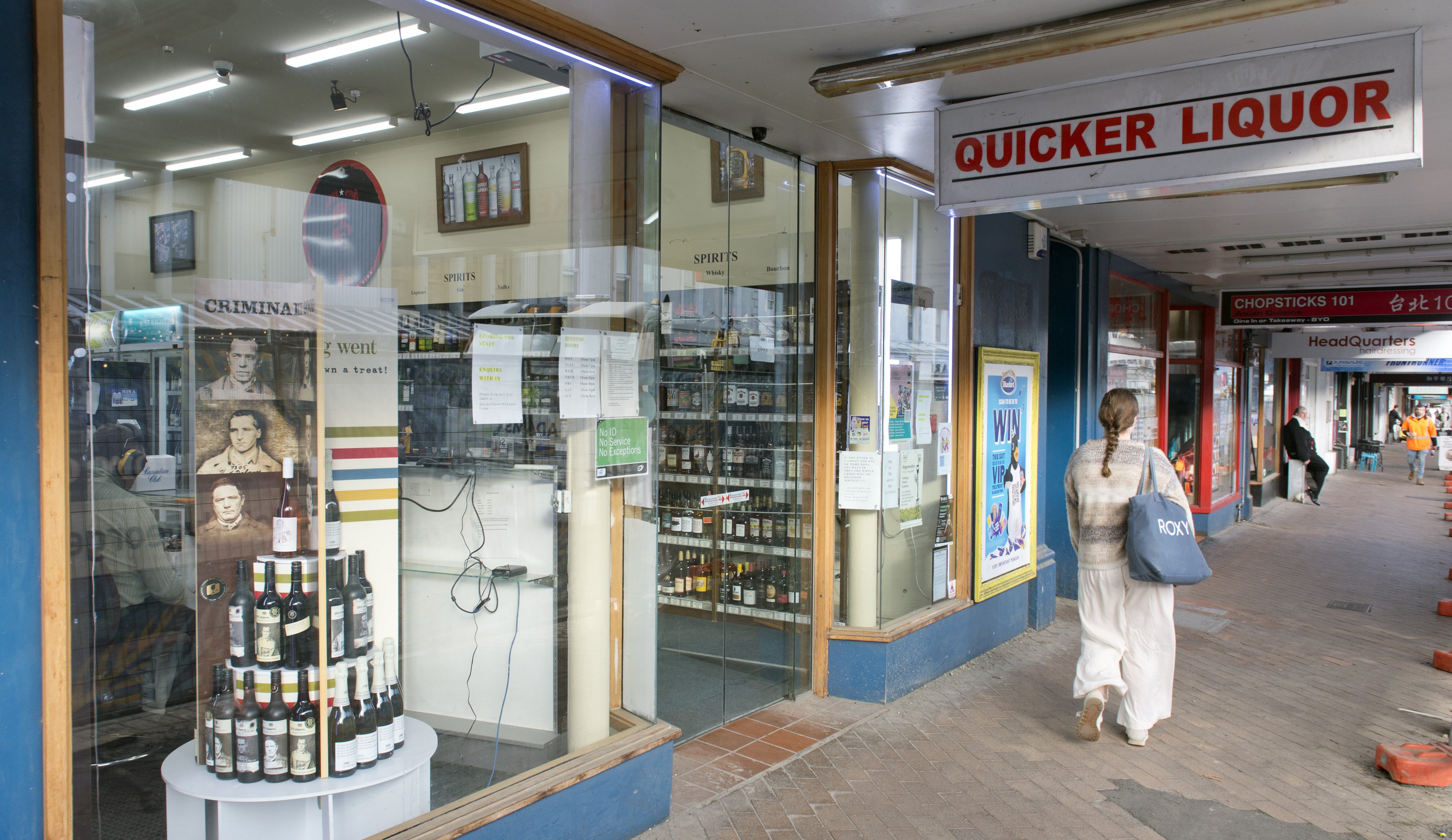 Quicker Liquor in George St, Dunedin. PHOTO: GERARD O’BRIEN