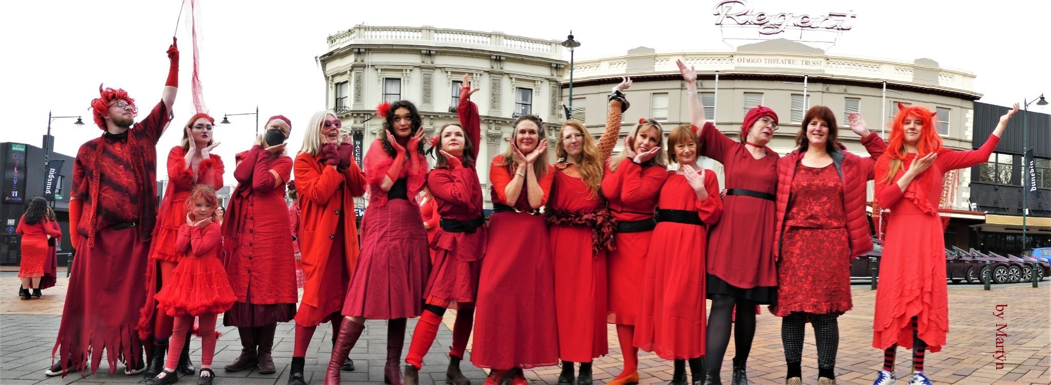 Flash mob dancers light up the Octagon during a previous Most Wuthering Heights Day Ever event....