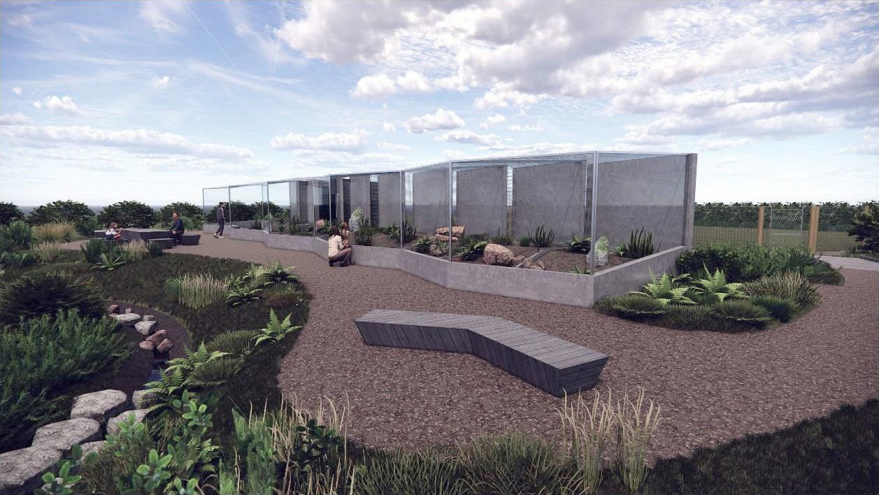 A concept design of the new tuatara space in Queens Park, Invercargill. Image: Supplied