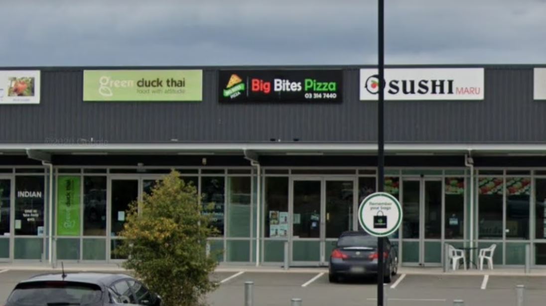 An employee of Big Bites Pizza Amberley on Carters Rd was attacked on Friday. Photo: Google