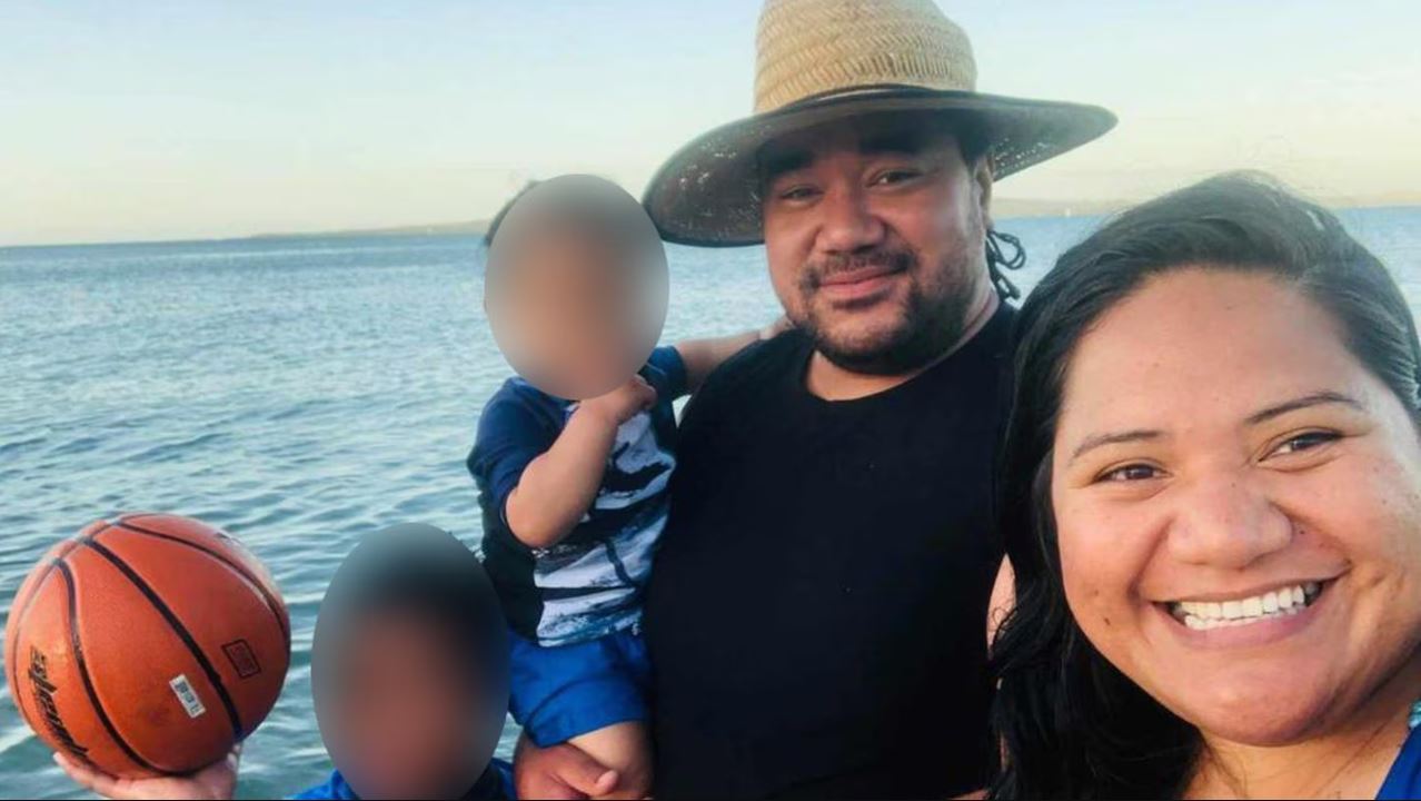 Wesley Talakai with his wife Tasha and two boys. Photo: supplied