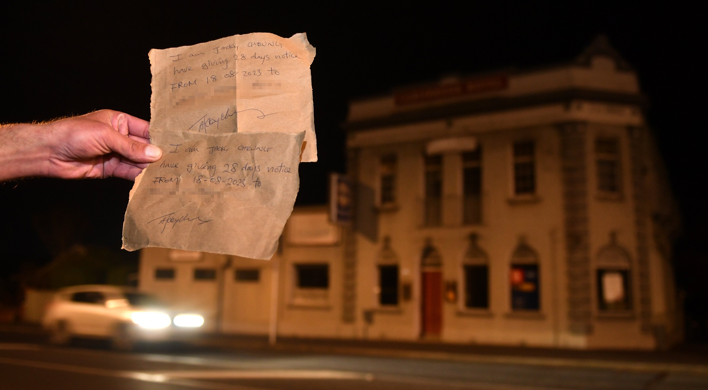 Boarders at the Carisbrook were served with eviction notices last night. Photo: Stephen Jaquiery