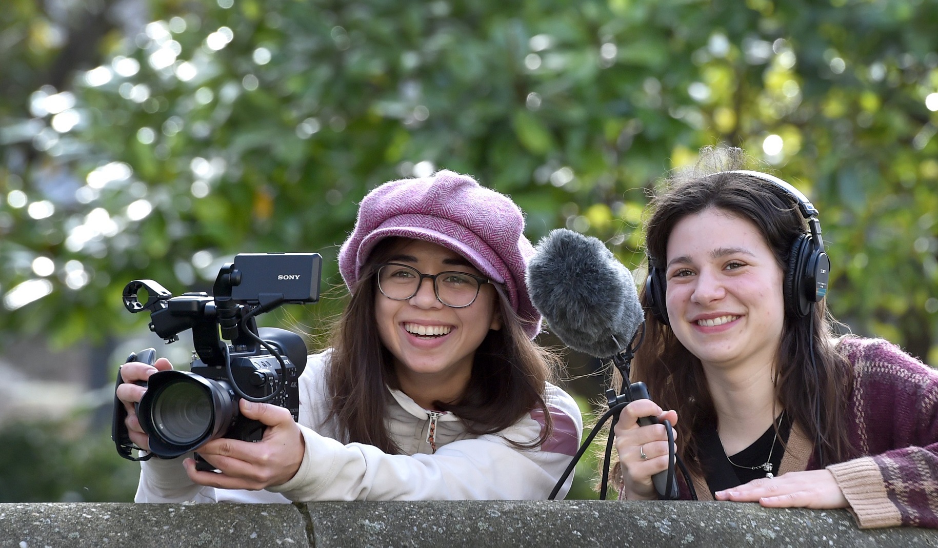 University of Otago science communication students Stephanie Guest, 26 (left), and Shania...