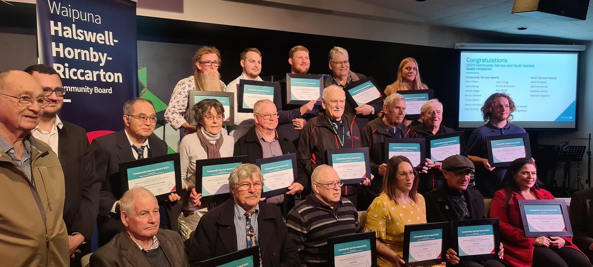 Recipients of the community service awards. ​Photo: Supplied