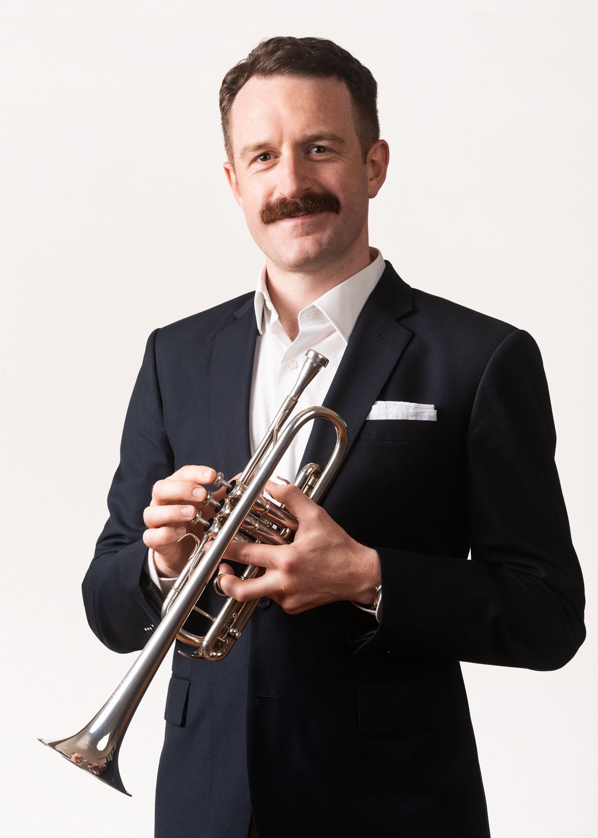 Ralph Miller has been playing the trumpet for 30 years. Photo: Alan Dove