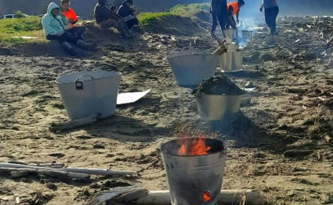 At a workshop Uawa residents were shown how to create bio-char which burns without smoke, making...