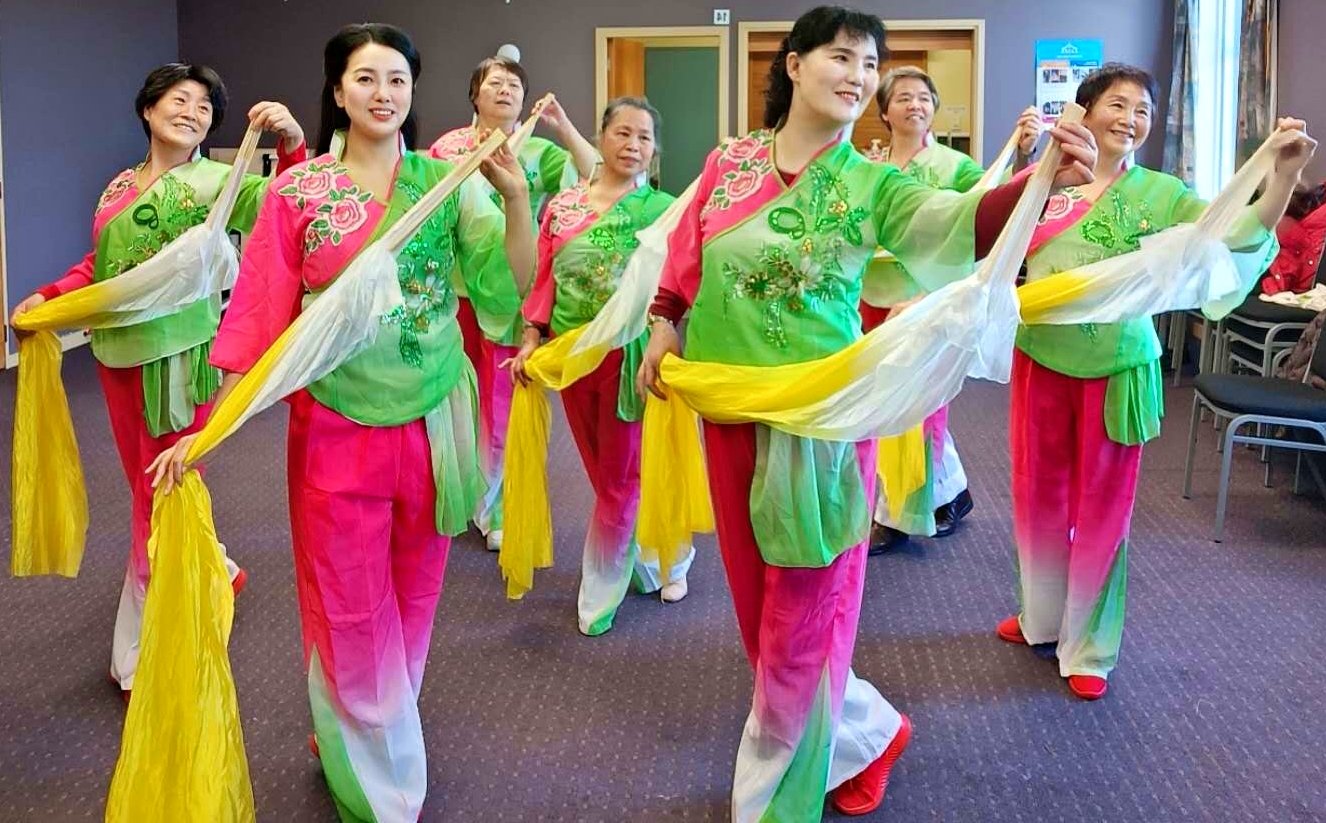 Rehearsing for a mid-autumn festival event are members of the Dunedin Senior Chinese Association ...