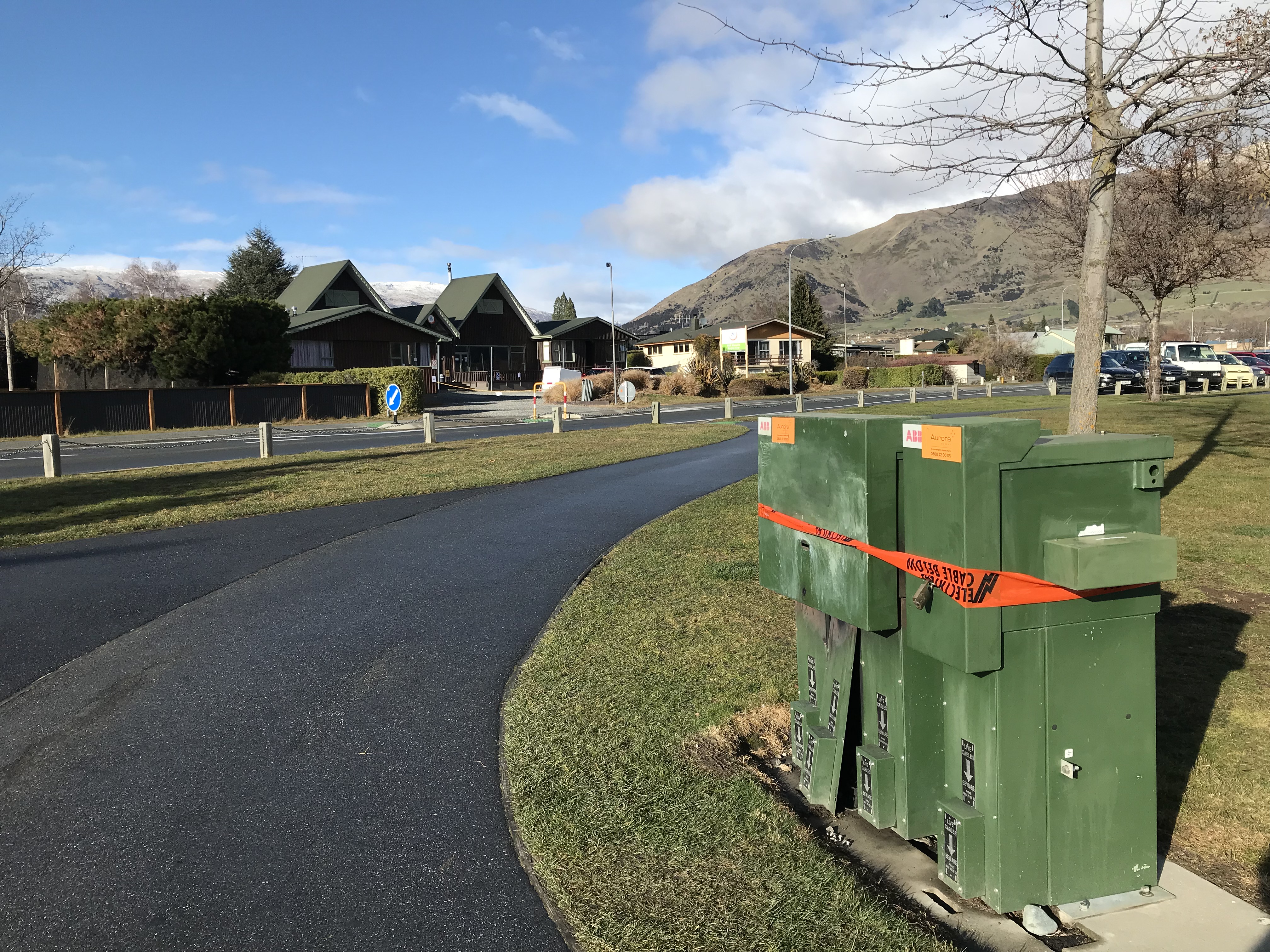 The equipment involved in the unexpected fault that has cut power to central Wānaka. Photo:...