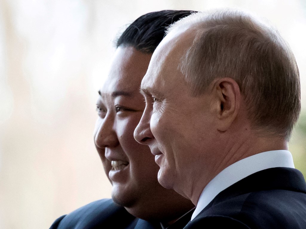 Russian President Vladimir Putin and North Korea's leader Kim Jong Un pose for a photo during a meeting in Vladivostok in April 2019. File photo: Reuters