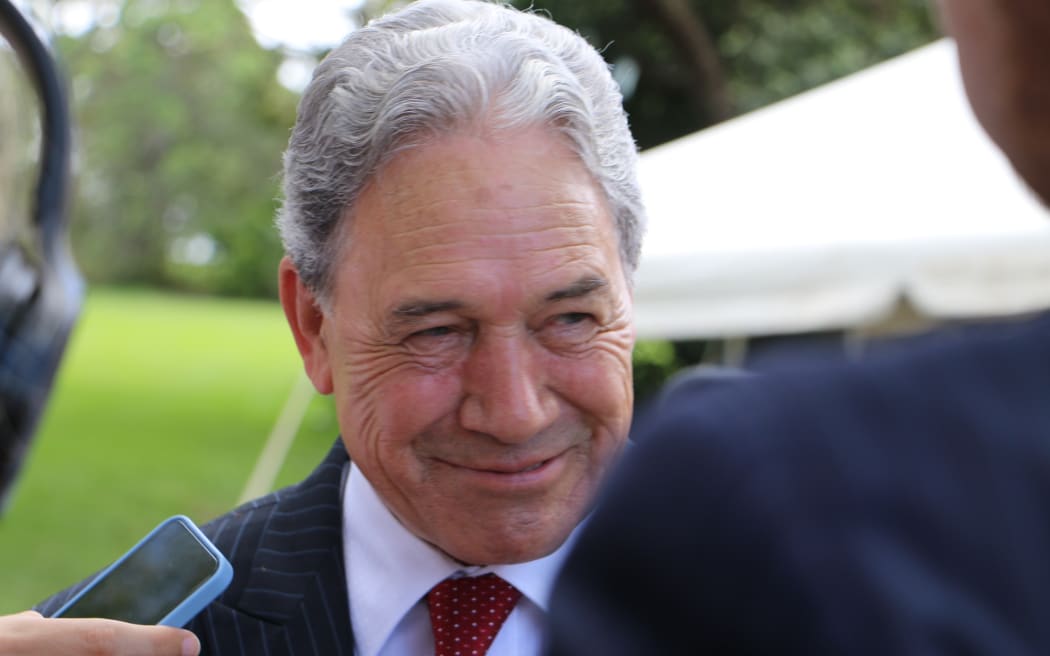 Winston Peters plays with his cards close to his chest. Photo: RNZ/Ella Stewart