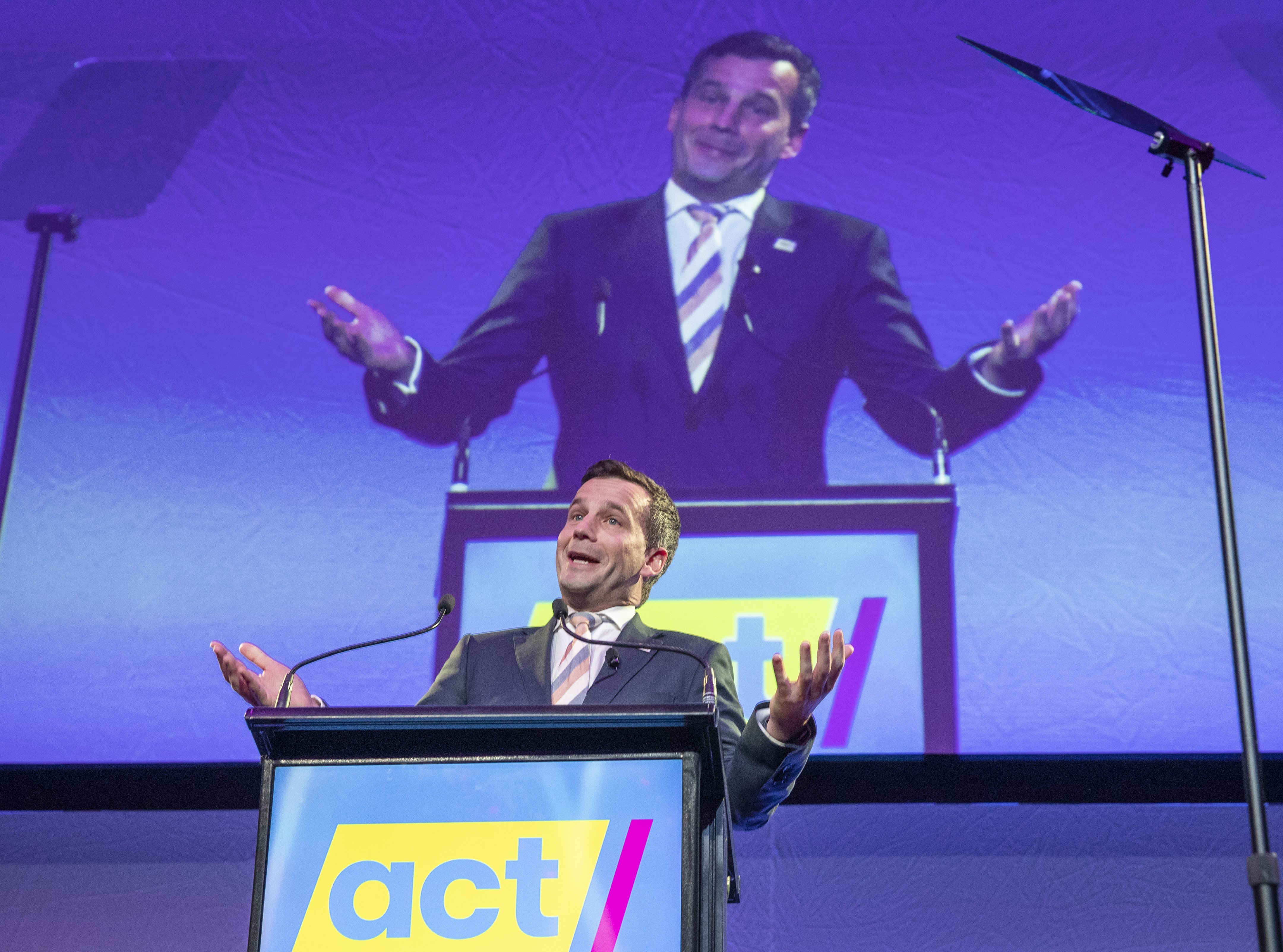 Act New Zealand David Seymour leader will be aiming to double his caucus this election. PHOTO: NZ...