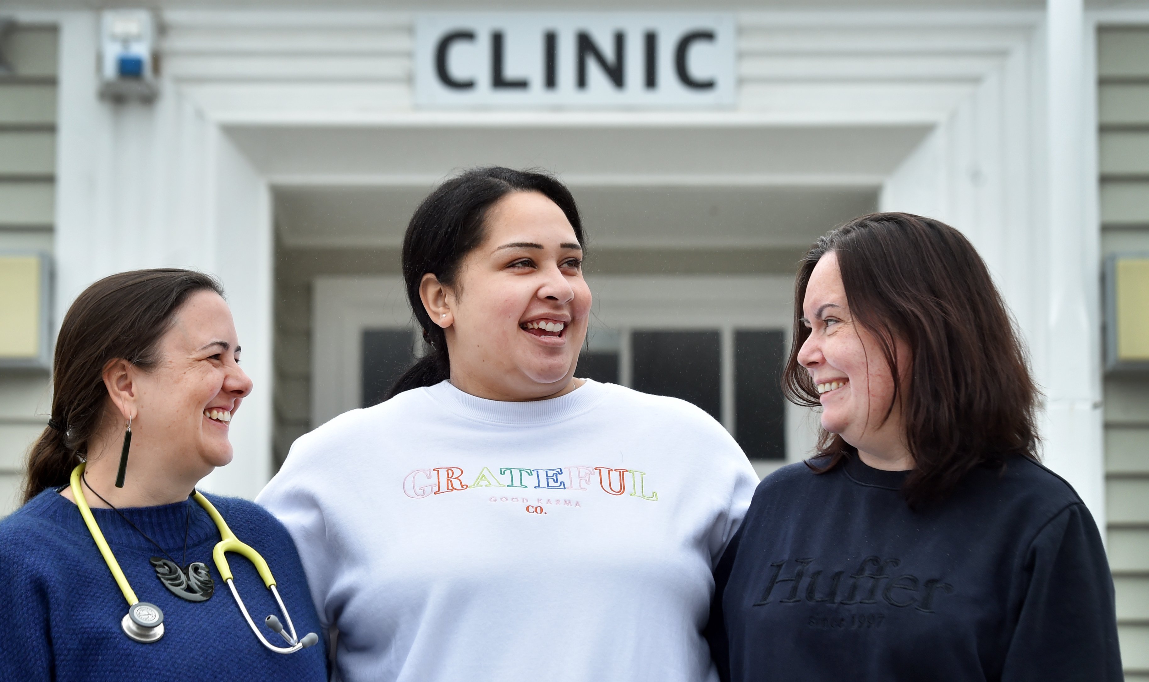 ​​​​​​​Te Kāika general practitioner Lily Fraser (left), Sher Your Heart organiser Savannah...