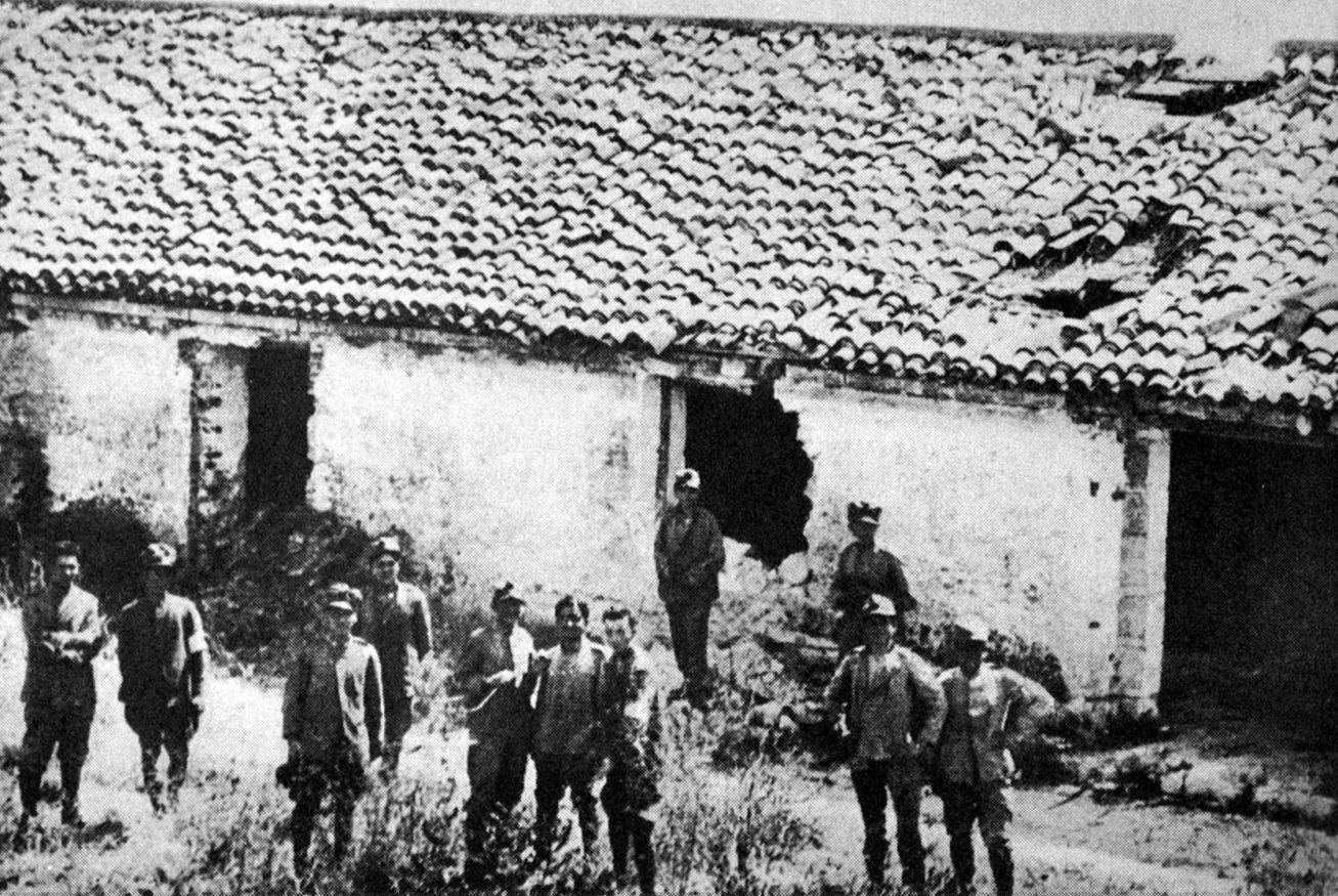 A house in Corfu damaged by bombardment as Italy invades the island. Otago Witness, 30.10.1923