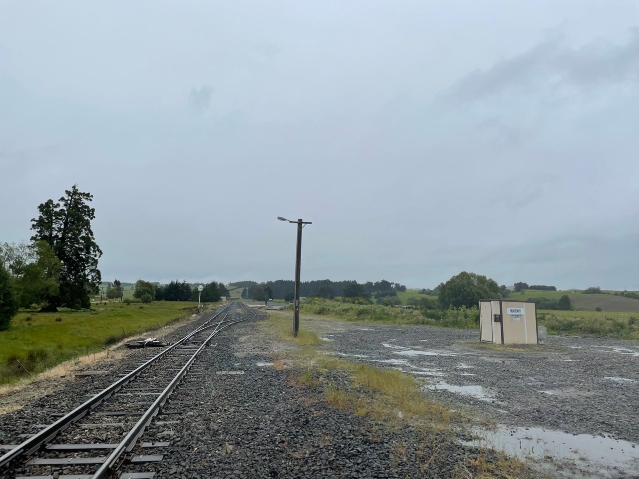 A photograph taken earlier this year shows the Waipahi train station yard empty of all buildings,...