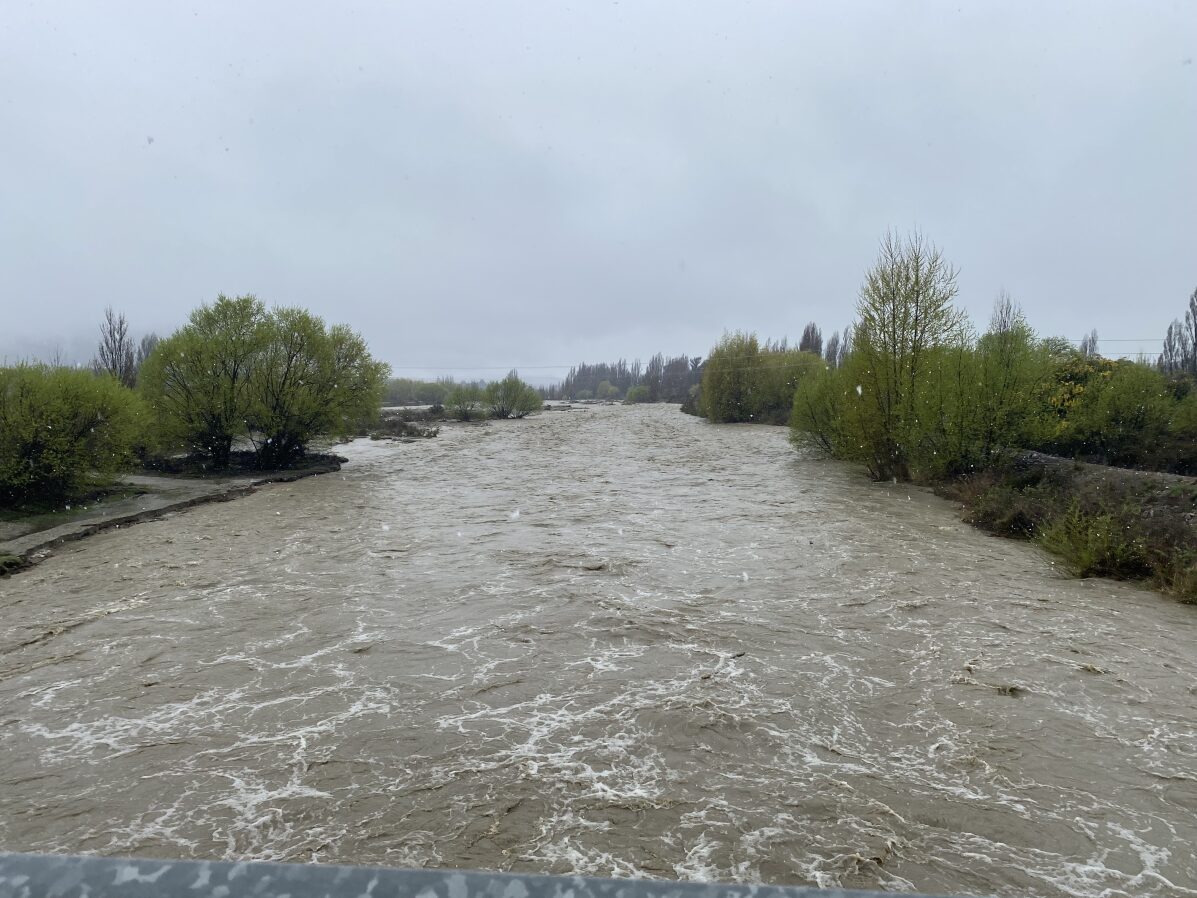 Flooding near Wanaka today. Photo: Milo Long